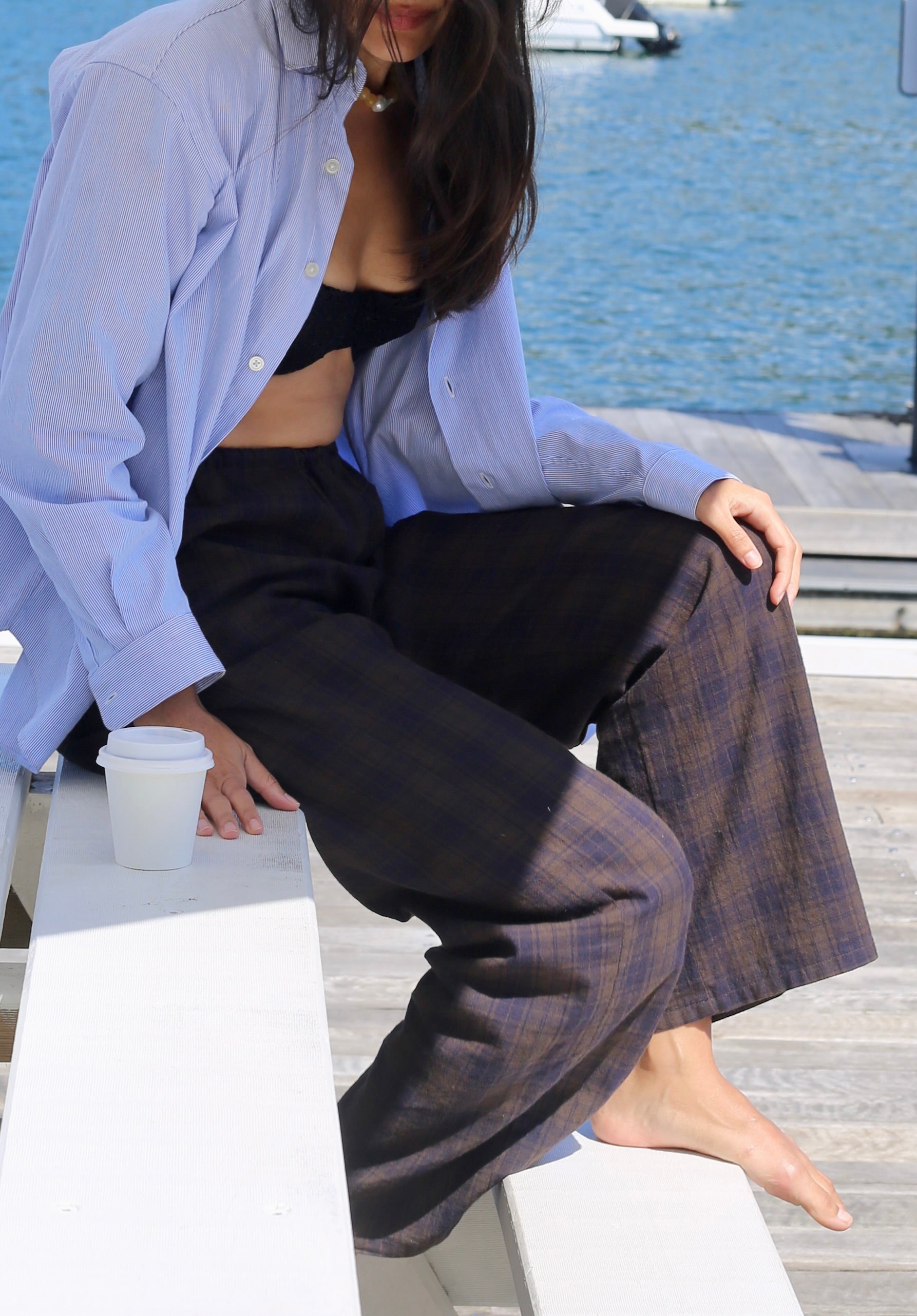 Deia Trouser in Kamino Check (Limited Edition)