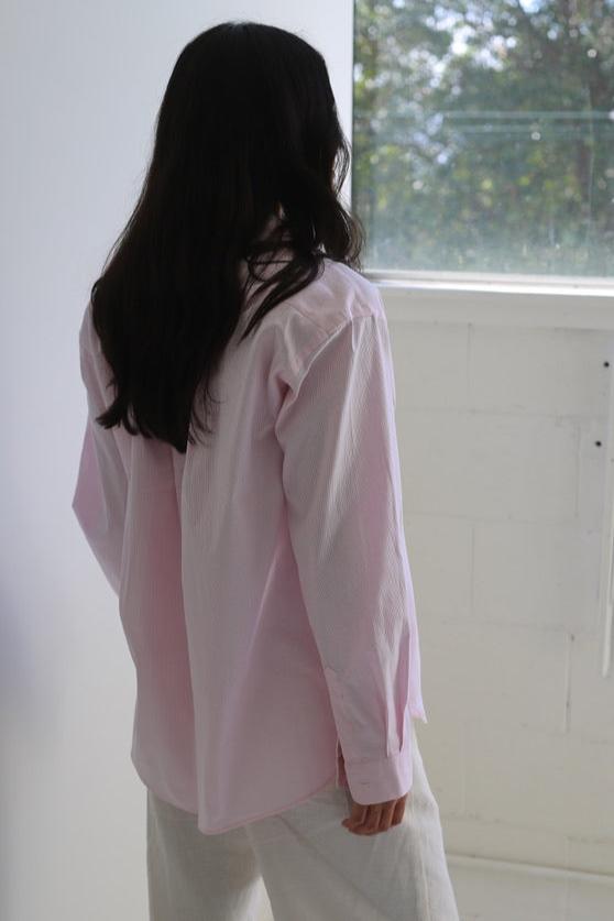 Noble Shirt in Pink Stripe